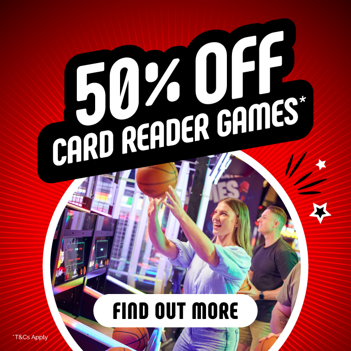 50% off on Card Reader Games!*