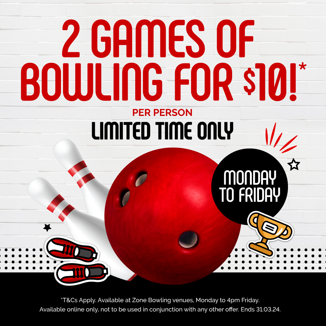 Online only: 2 Games of Bowling for just $10