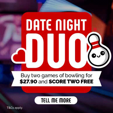 Couple bowling
